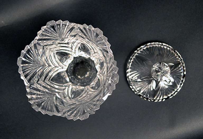 Vintage Clear Glass American Bald Eagle Head Bookend