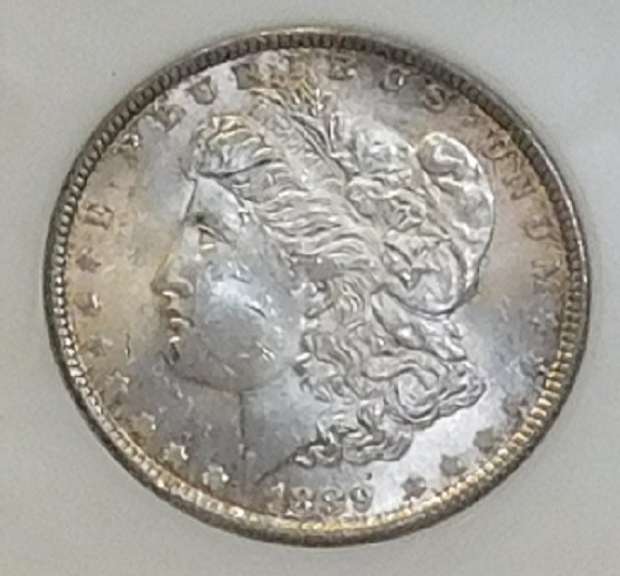 1889 Morgan Dol NAS MS-65