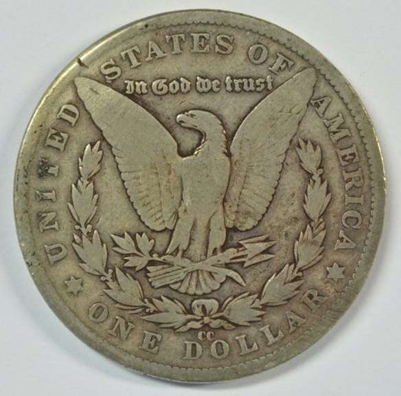 Scarce key date 1882-CC Morgan Silver Dollar