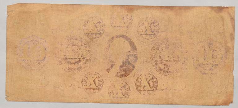 $10 Bank Of Columbus State of Georgia Sept 1 1856 Two SidedNote