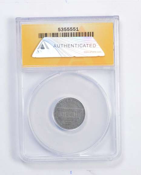 AU50 1985-D Lincoln Memorial Cent - Struck On Unplated Blank - ANACS