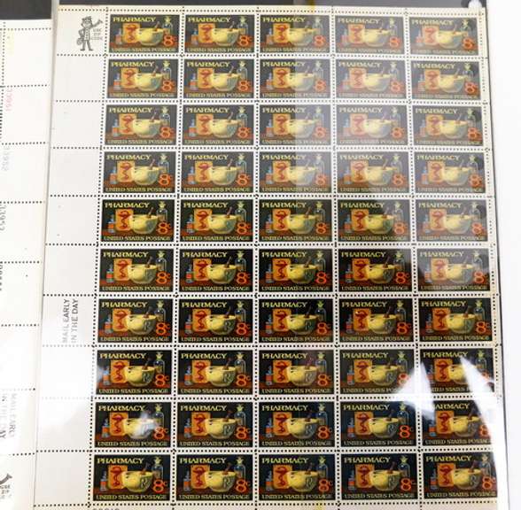 6 Full Sheets of US 8 Cent Stamps