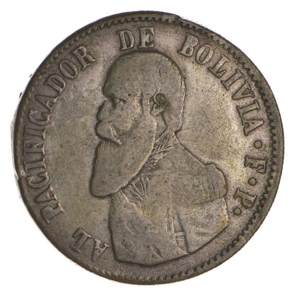 1865 Bolivia 1 Melgarejo - Circulated
