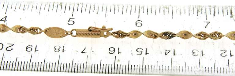 Fantastic 18kt Twisted Rope Chain necklace