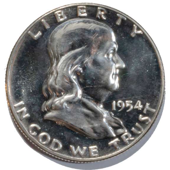 Choice Proof 1954 Franklin Half Dollar