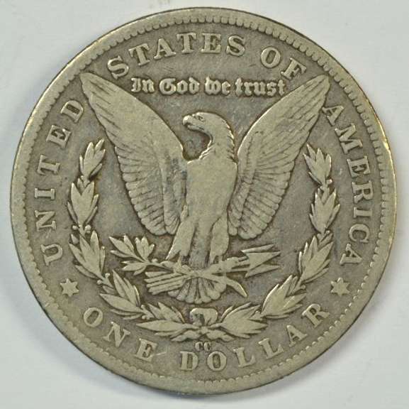 Rare 1880-CC Morgan Silver Dollar. Nice circ