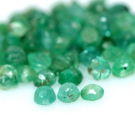 Emerald green 4.15ct 126pc Emerald set