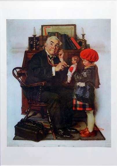 Norman Rockwell, Doctor And The Doll