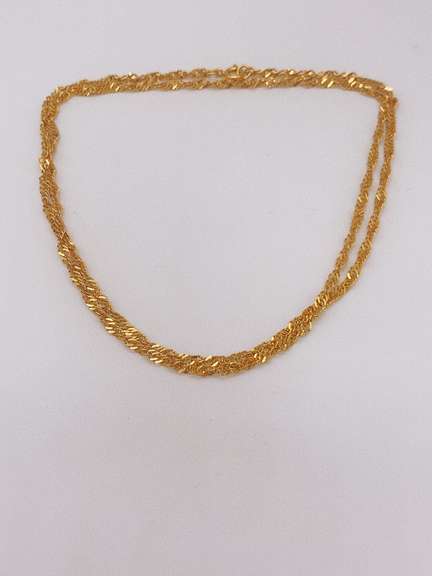 Stunning 22kt Solid Yellow Gold Chain Necklace