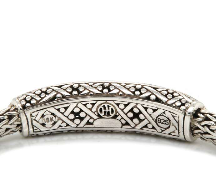 Trendy Two Tone 18kt YG & 925 Silver John Hardy Naga Bracelet