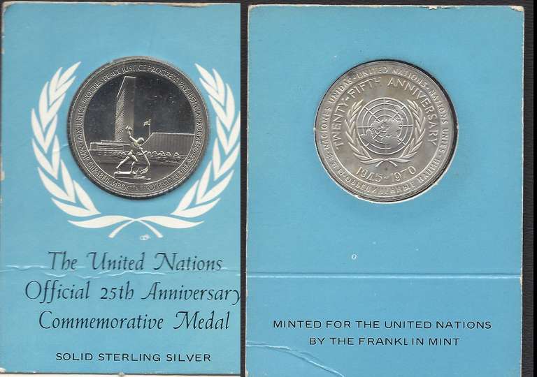 United Nations 25th Anniversary Commemorative Medal