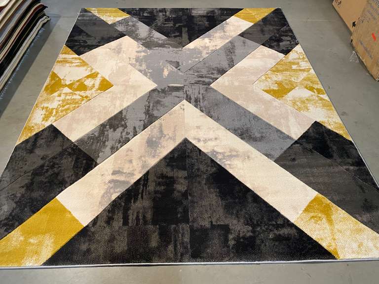 STUNNING ART DECO CARVED RUG 8x10