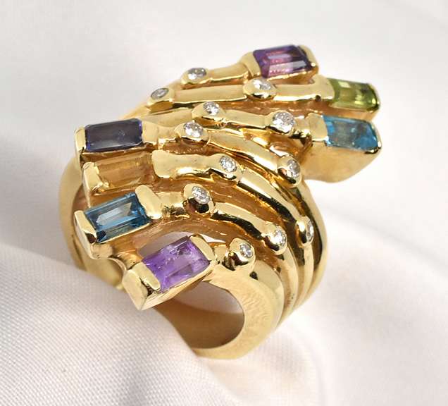 Bold and Colorful Statement Ring