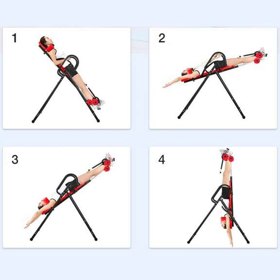 Foldable Inversion Table Belt Back Therapy