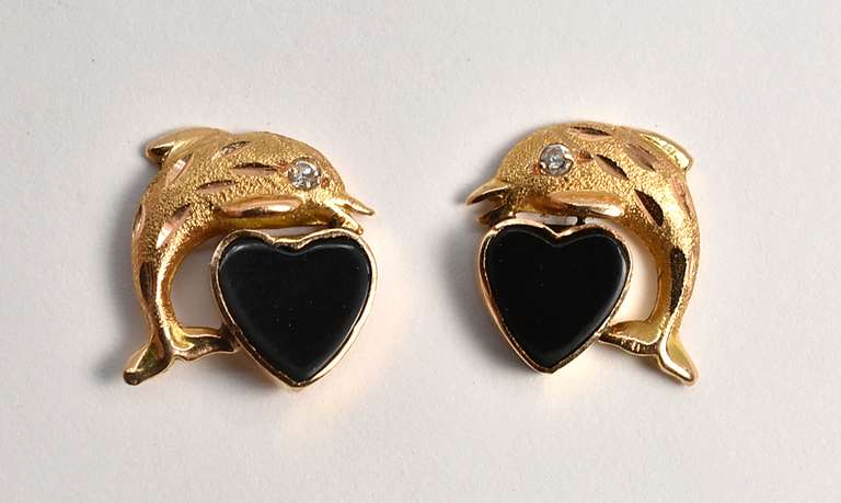 Sweet I Love Dolphins Earrings