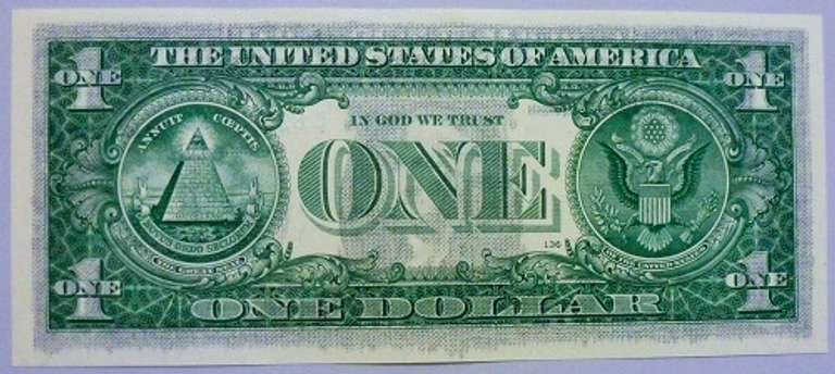 Gem Crisp 2013 $1 Federal Reserve Note Major Front To Back Offset Error!