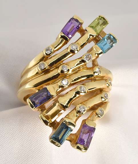 Bold and Colorful Statement Ring
