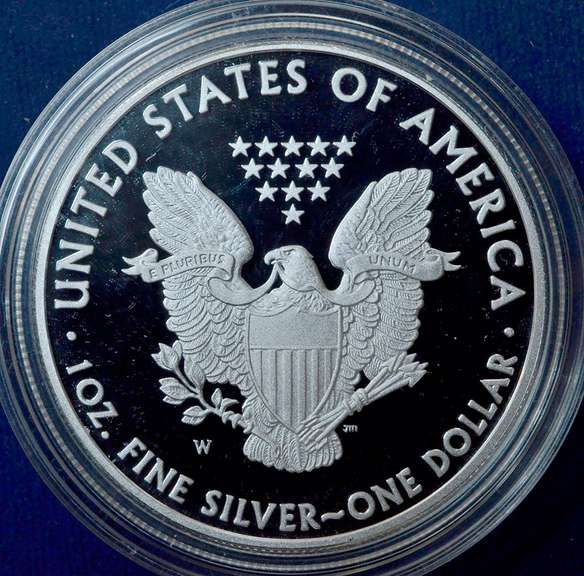 2011-W Proof Silver Eagle, Capsule only