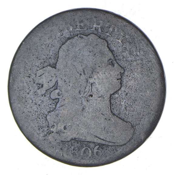 1806 Draped Bust Half Cent - C-2 - Circulated