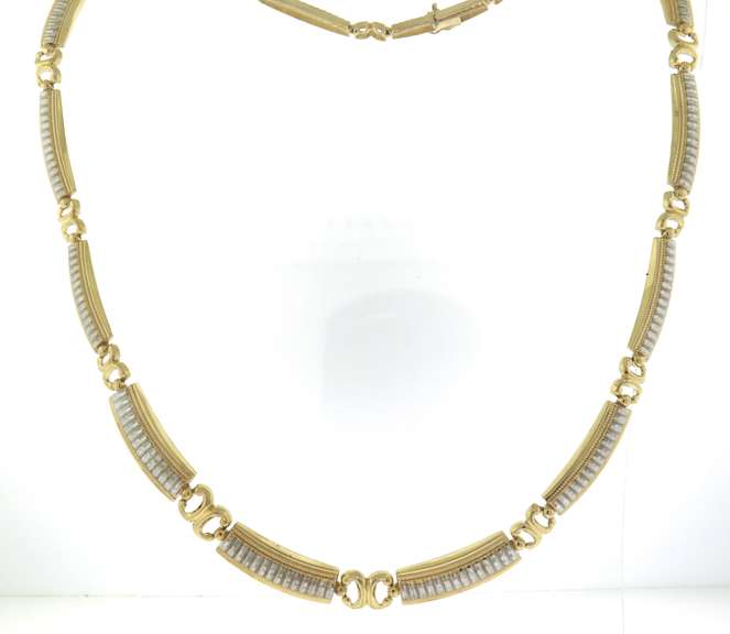 Significant Yellow Gold Link Collar Necklace