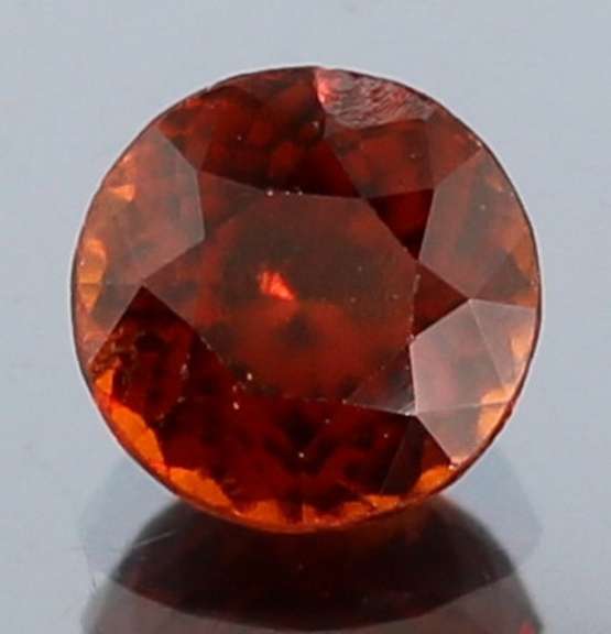 Fiery 3.44ct top color Hessonite Garnet solitaire
