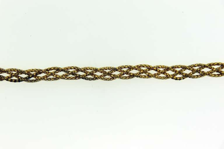 Italian Sterling Silver Four Strand Braided Bracelet
