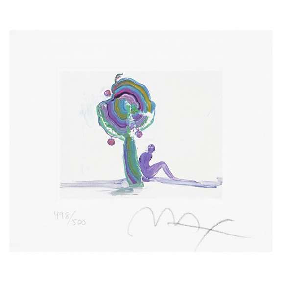 Figure Under Tree by Peter Max