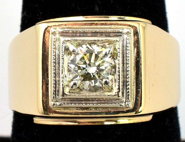 Huge 0.56CT Diamond Ring in 14KT Yellow Gold