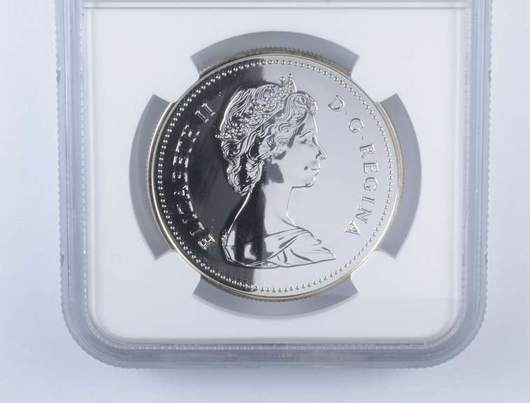 MS70 DPL 1987 Canada $1 Silver - John Davis Expedition - Graded NGC