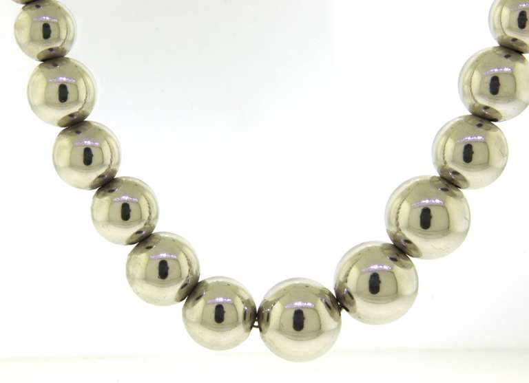 Tiffany & Co Graduated Bead Necklace