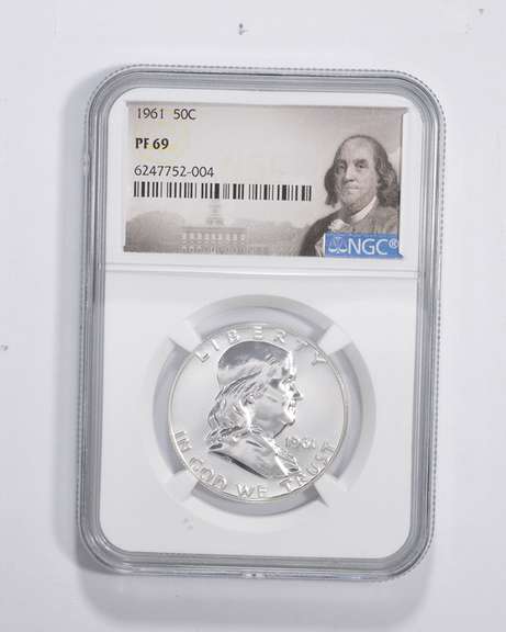 PF69 1961 Franklin Half Dollar - Graded NGC