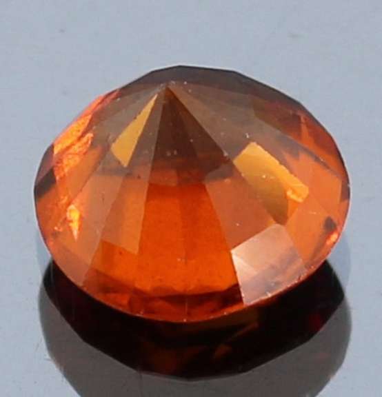 Fiery 4.46ct top color Hessonite Garnet solitaire