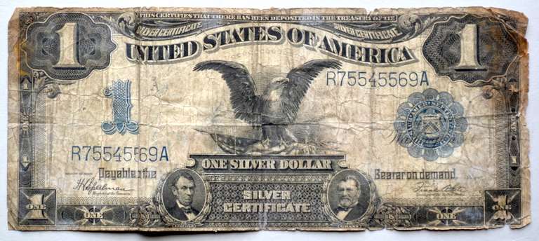 $ 1 1899 Black Eagle Silver Certificate