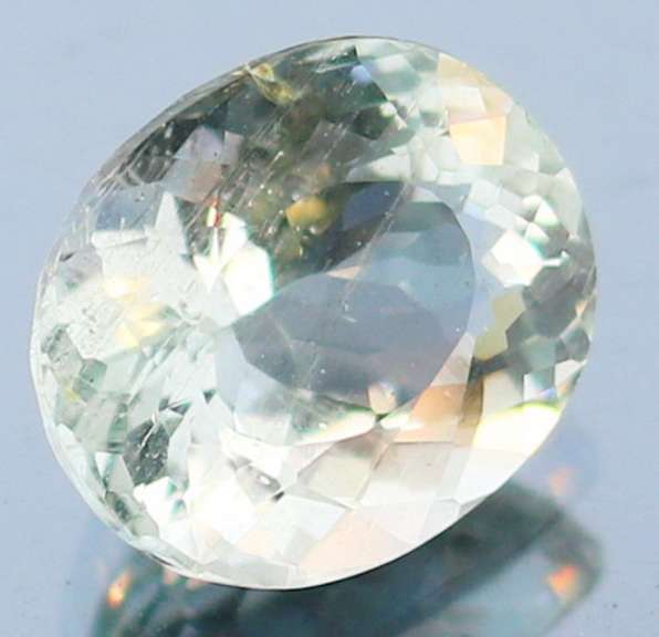 High fire 4.41ct platinum blue Aquamarine