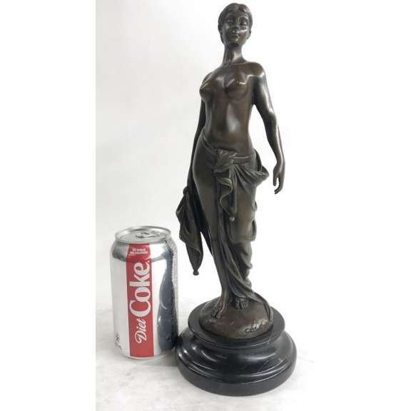 NUDE GIRL BRONZE SCULPTURE