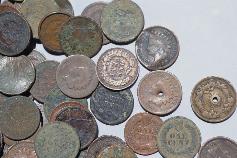 50 1890 1900 Era Indian Cents