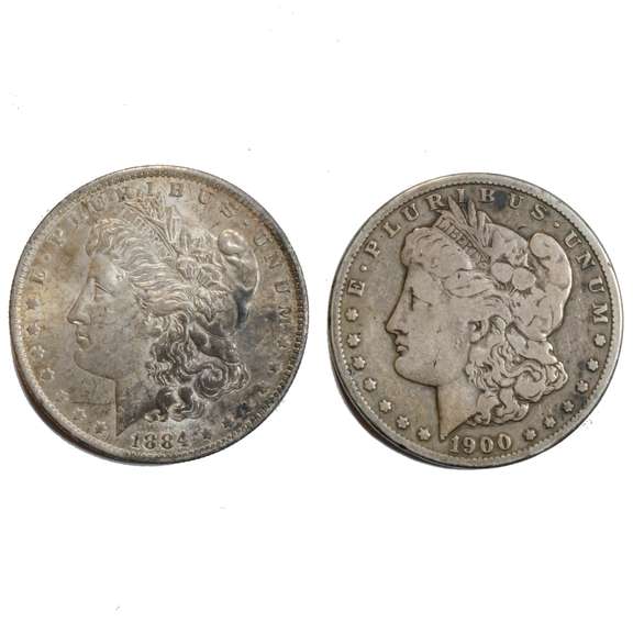 1884 O and 1900 O Morgan Dollars