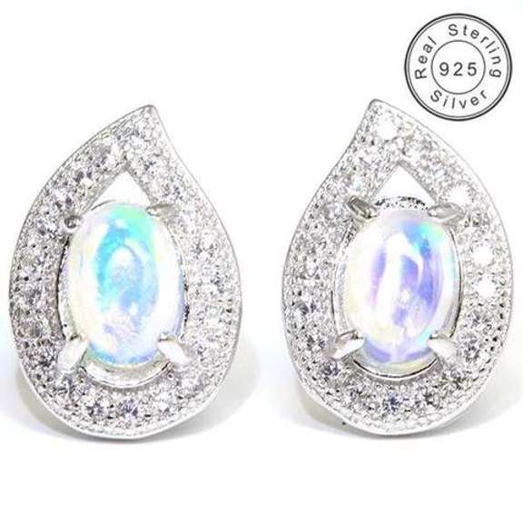 ETHIOPIAN OPAL STERLING SILVER EARRINGS
