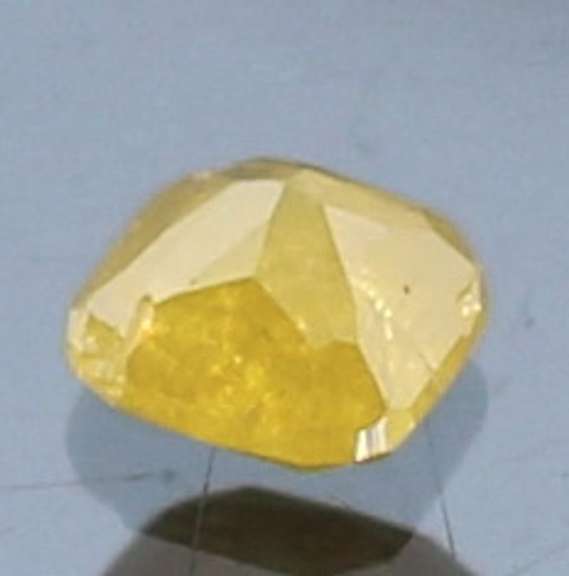Unheated .28ct fancy yellow Diamond solitaire