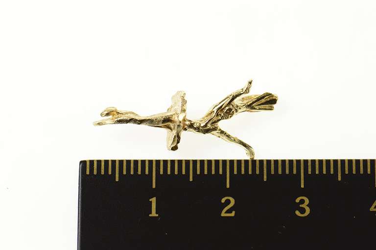 14K Yellow Gold 3D Ballerina Ballet Dancer Dance Tutu Charm/Pendant
