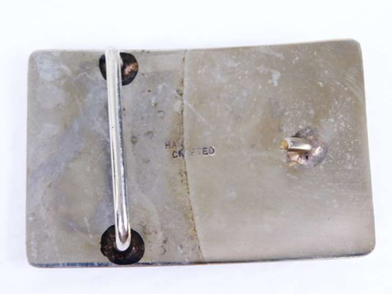 Ornate Large Engraved Horse Belt Buckle