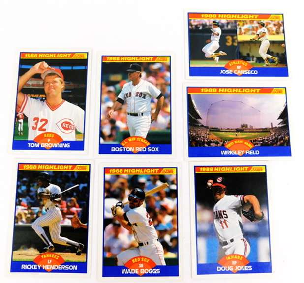 7 Score 1988 Highlight Baseball Cards
