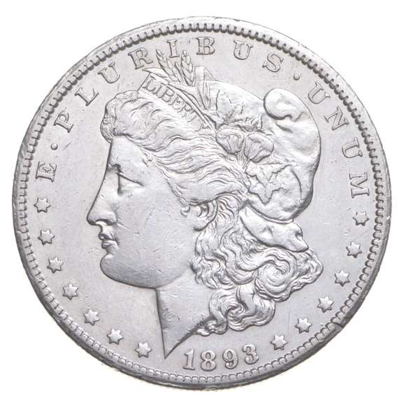 1893-CC Morgan Silver Dollar
