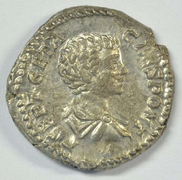 Lustrous Mint Geta as Caesar Roman Silver Denarius, 198-209 AD