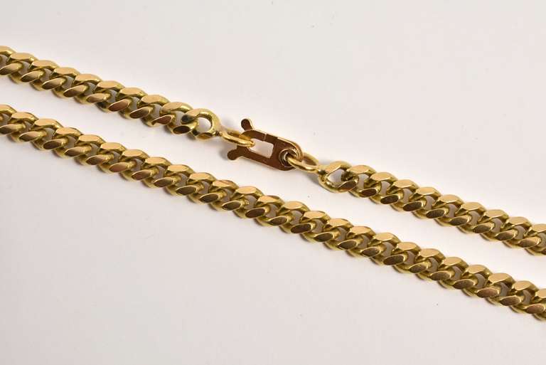 Practical Heavy 18k Standard Link Necklace