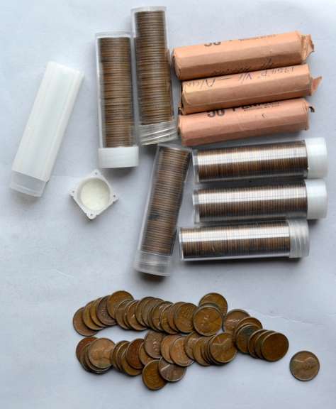 10 Circulated Lincoln Cent Rolls
