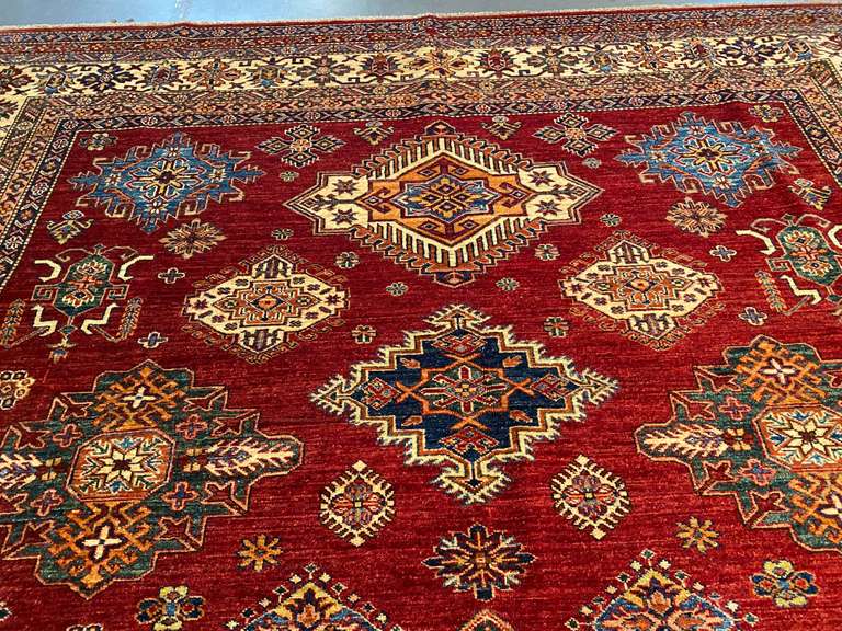 EXQUISITE  FINE SUPER KAZAK RUG 8.9x12