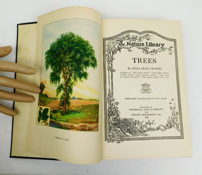 1926 Trees, The Nature Library Antique Book