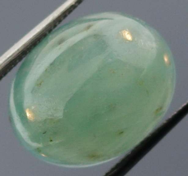 Sea blue 7.2ct Grandidiertie cabochon
