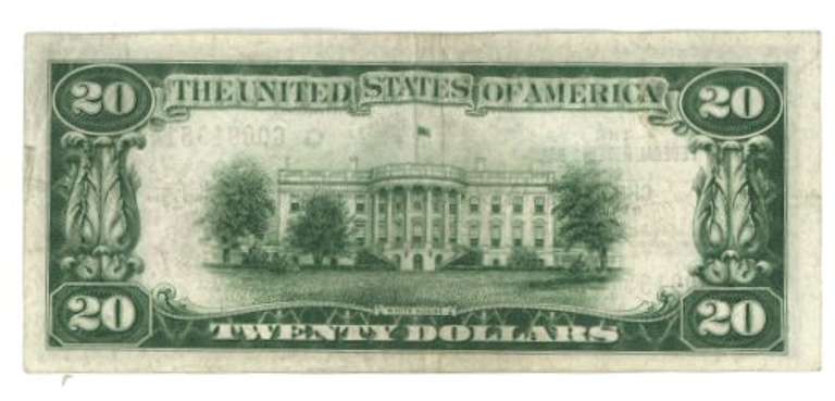 Very nice 1929 Series $20 National Currency Note of Chicago (G)